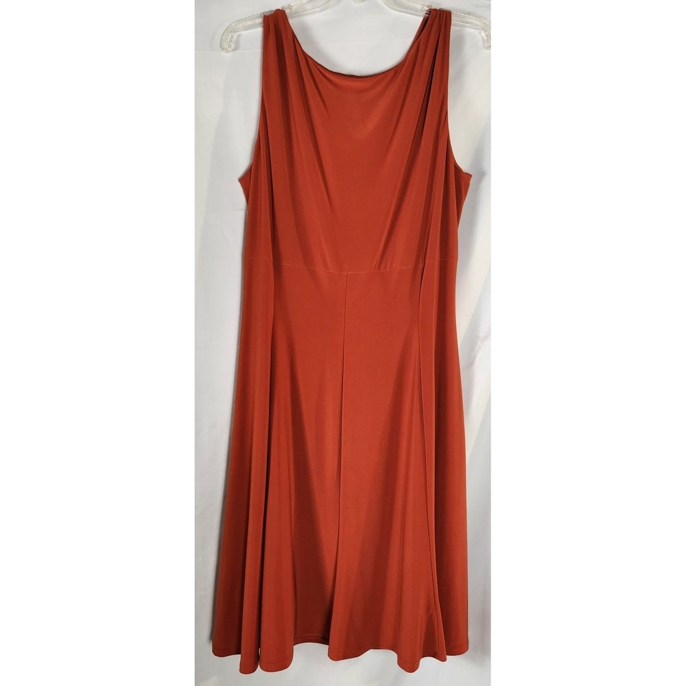 Jones Wear Dress* Cowl Front Jersey Minimalist/Quietluxury/Classic Midi Dress L* - Picture 4 of 9